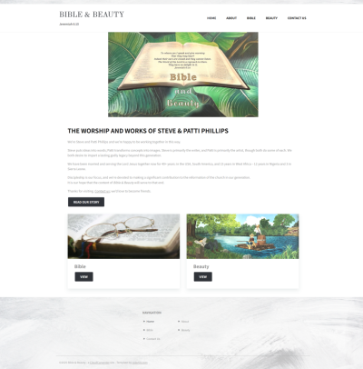 Bible & Beauty website screenshot